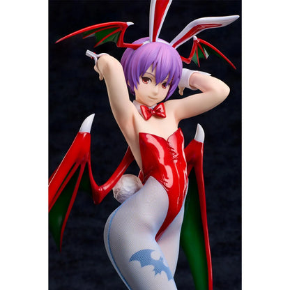 Darkstalkers Lilith Bunny Ver. 1/4 scale figure featuring a glossy bunny outfit, bat wings, and fishnet stockings
