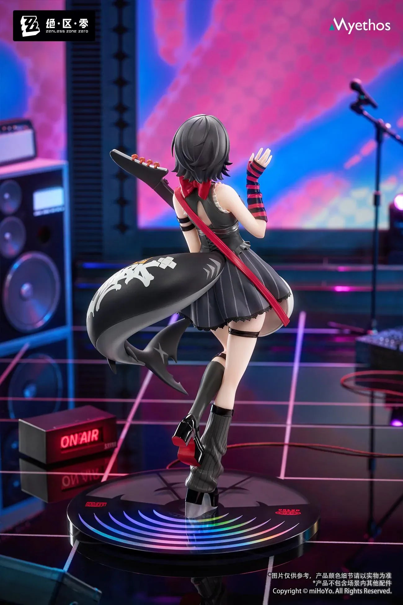 Zenless Zone Zero Gift+ Ellen Joe Sparkling Wonderland Ver. 1/8 scale figure holding a guitar with her signature shark tail