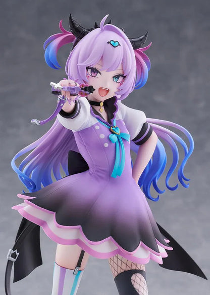 NEEDY GIRL OVERDOSE Purple Lollipop 1/7 scale figure featuring a dynamic pose, gradient purple hair, and a detailed pastel outfit