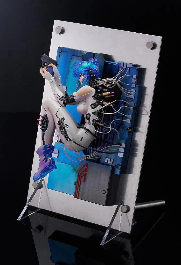 Ghost in the Shell Motoko Kusanagi Manga Edition 1/7 Scale Figure featuring the Major in cybernetic form with mechanical background display