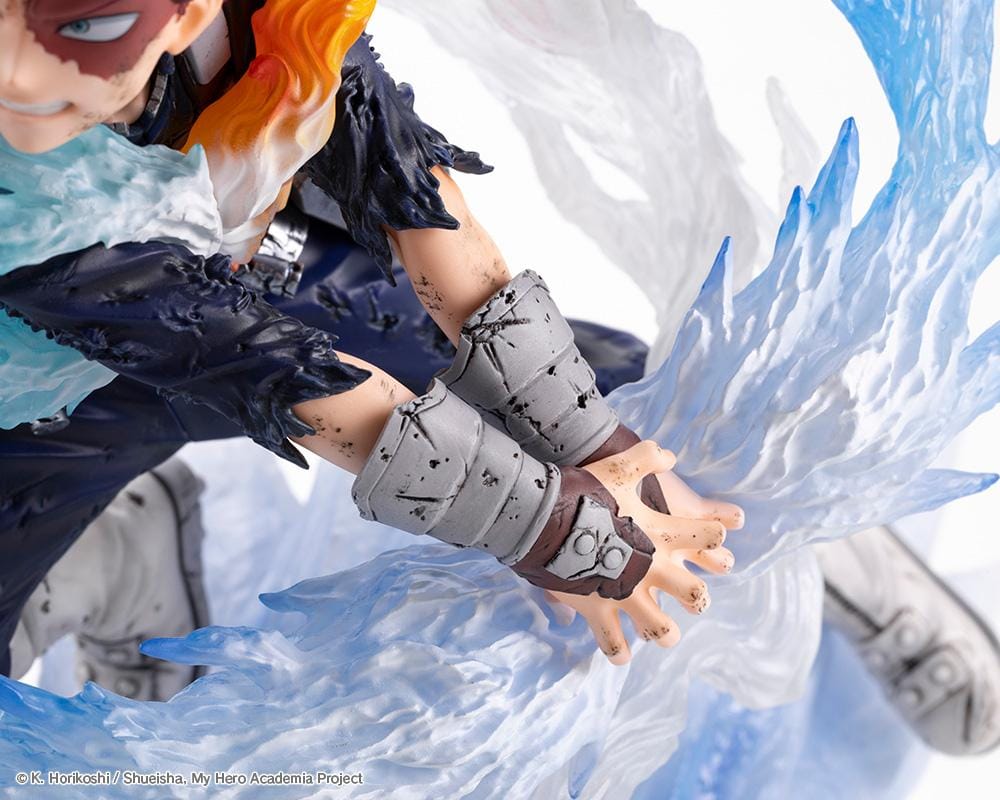 Shoto Todoroki Coldflames Pale Blade 1/8 scale figure with ice and fire effects from My Hero Academia