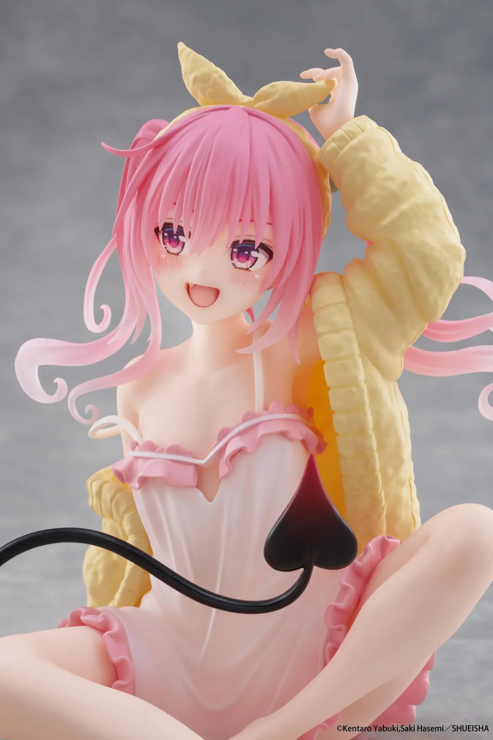 To Love-Ru Darkness Desktop Cute Nana roomwear version figure sitting pose with pink hair