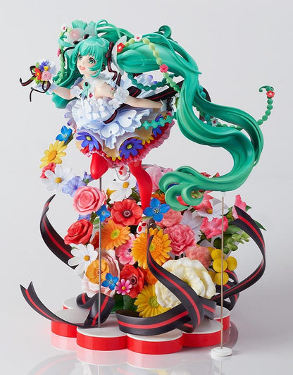 Vocaloid Character Vocal Series 01 Hatsune Miku Japan Live Tour 2025 Blooming 1/7 Scale Figure surrounded by colorful flowers