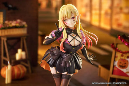 My Dress-Up Darling Marin Kitagawa Halloween Ver 1/7 scale figure featuring Marin in a witch-inspired Halloween outfit with pumpkin accents and themed display base