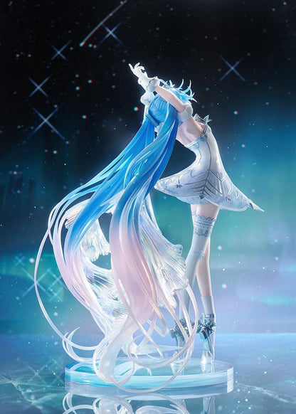 Hatsune Miku G.S. Collection Hatsune Miku Symphony 2025 Sapporo Concert Ver. 1/7 Scale Figure with white outfit, blue twin-tails, and winter-inspired display base