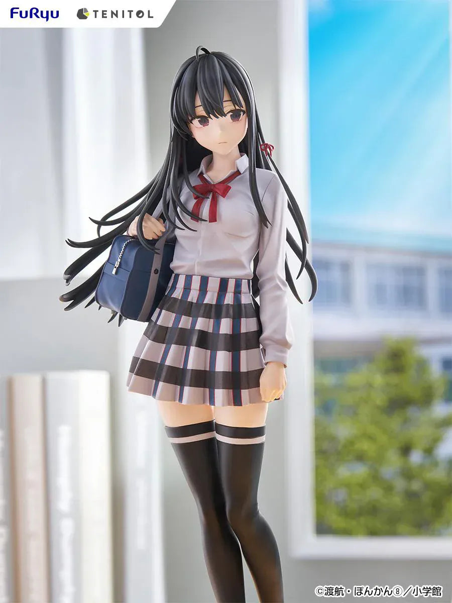 My Teen Romantic Comedy SNAFU Tenitol Tall Yukino Yukinoshita figure in school uniform holding bag