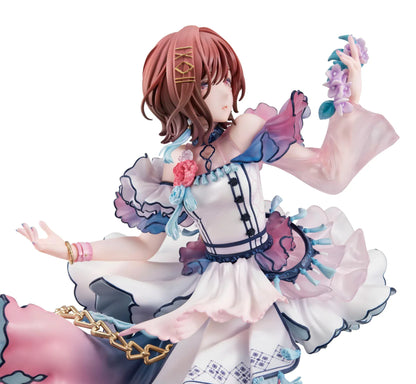 The Idolmaster Shiny Colors Lucrea Madoka Higuchi Merry Figure with pastel idol dress, floral accessories, flowing skirt, and elegant pose