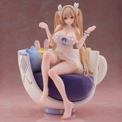 Azur Lane Anchorage Interaction Dormitory Ver. 1/7 scale figure seated in an oversized teacup chair with plush accessories