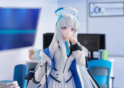Blue Archive G.S. Collection Noa Classified Record 1/7 scale figure wearing her Millennium Academy uniform with flowing silver hair