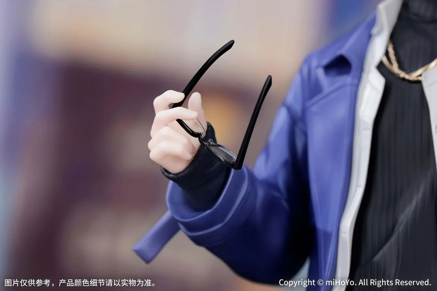 Gift+ Honkai Star Rail Phainon Express Travel Notes Ver. 1/8 Scale Figure wearing a blue long coat and holding glasses
