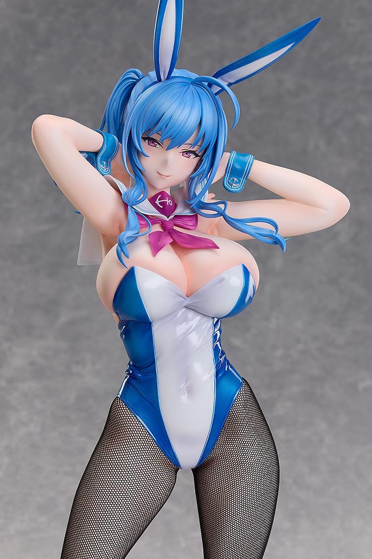 Azur Lane St. Louis Bunny Ver. 1/4 scale figure featuring glossy blue bunny outfit and fishnet stockings