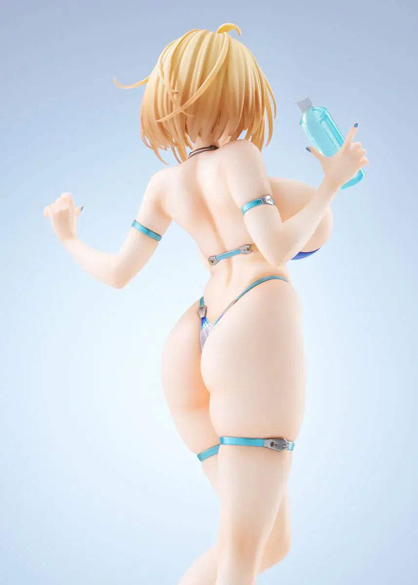 Bunny Suit Planning Sophia F. Shirring High-Cut Swimsuit Version 1/6 scale anime figure posed on round display base
