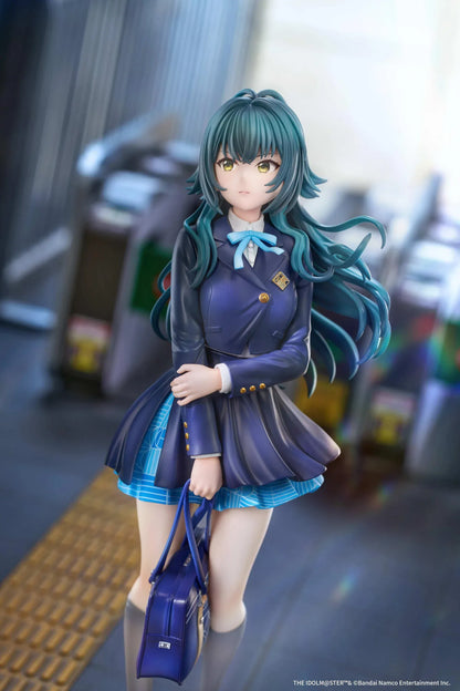 Gakuen Idolmaster Temari Tsukimura Hydrangea After the Rain Before Training 1/7 scale figure holding a school bag