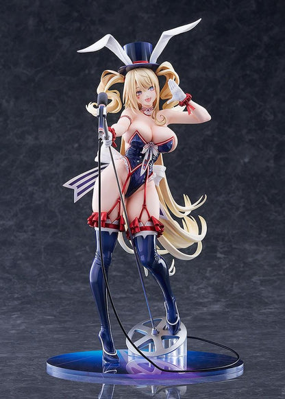 Azur Lane Guam Stage Setting Charmer 1/7 scale figure in bunny stage outfit holding microphone
