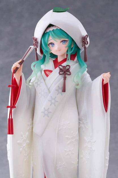 Snow Miku All Stars 2013 Ver. AMP+ Figure featuring Hatsune Miku in an elegant white and red kimono-style outfit