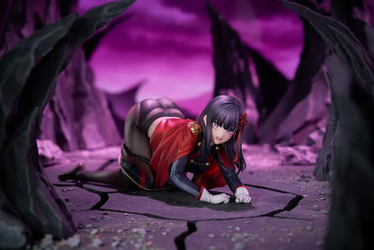 Chained Soldier Ren Yamashiro 1/7 Scale Figure featuring Ren with long dark hair, red-and-black outfit details, and a bold display pose on a soft base.