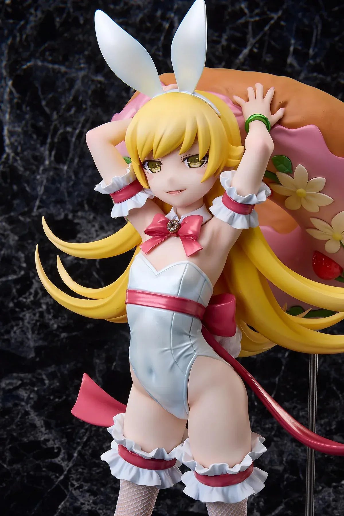 Monogatari Shinobu Oshino White Bunny Ver 1/4 scale figure with blonde hair and white bunny outfit