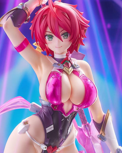 Cutie Honey Nova POP UP PARADE SP Cutie Honey Figure featuring Cutie Honey with short red hair, glossy pink battle outfit, sword accessory, and dynamic hero pose.
