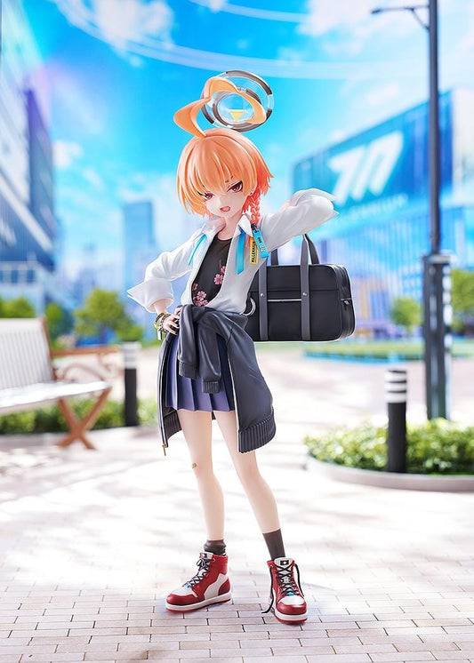 Blue Archive Neru School Ver 1/7 scale figure featuring Millennium school outfit, red sneakers, and confident pose