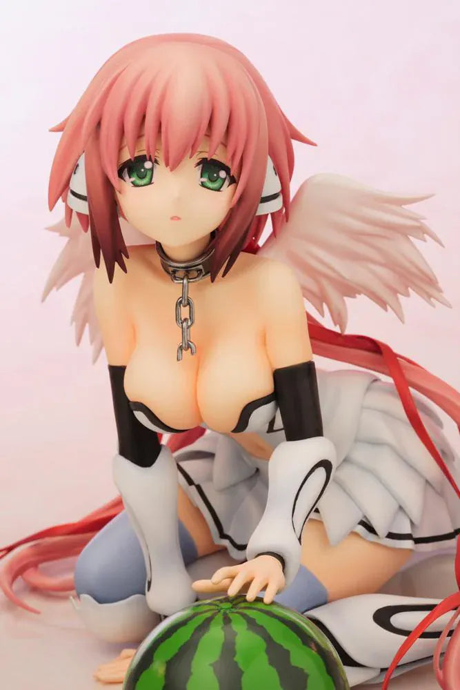 Heaven's Lost Property Final The Movie Eternally My Master Ikaros 1/6 Scale Figure featuring Ikaros seated with pink hair, angel wings, ribbon details, and character-inspired outfit.
