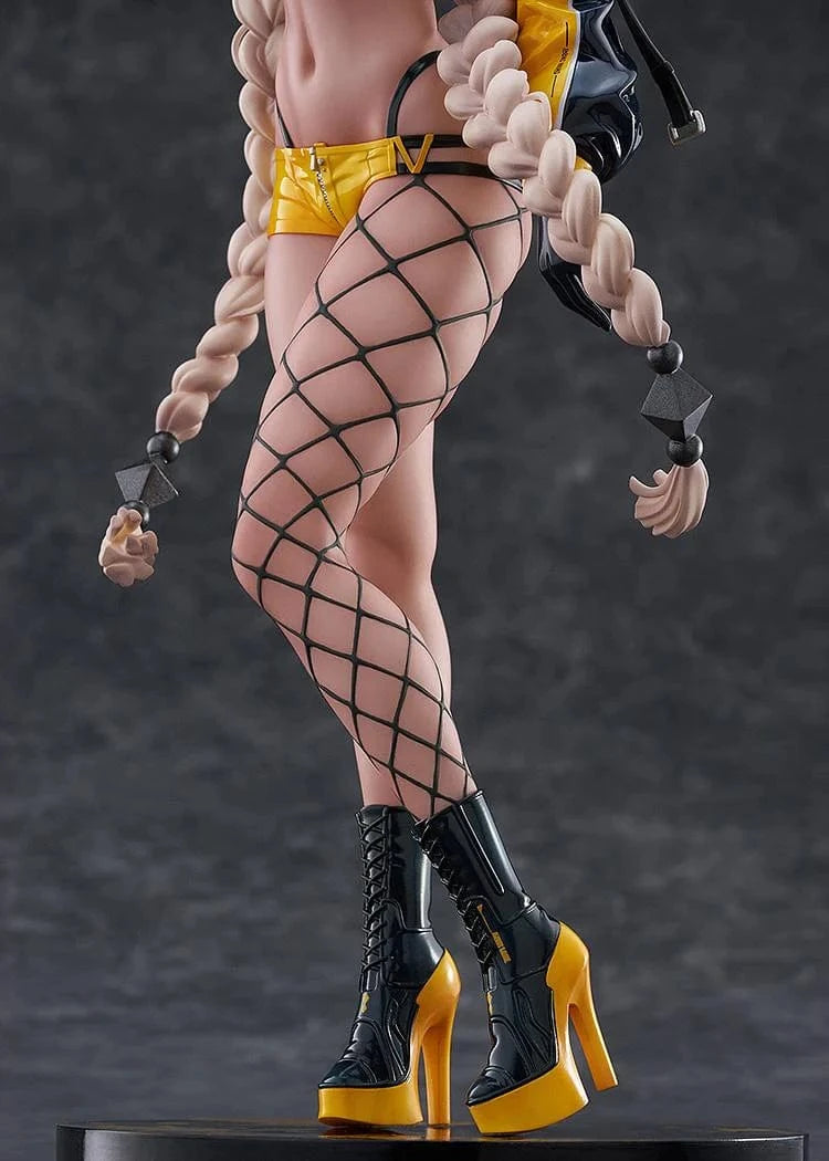 Azur Lane Owari Anime Expo 2024 Ver. 1/7 Scale Figure in black and yellow outfit with long braids and detailed base