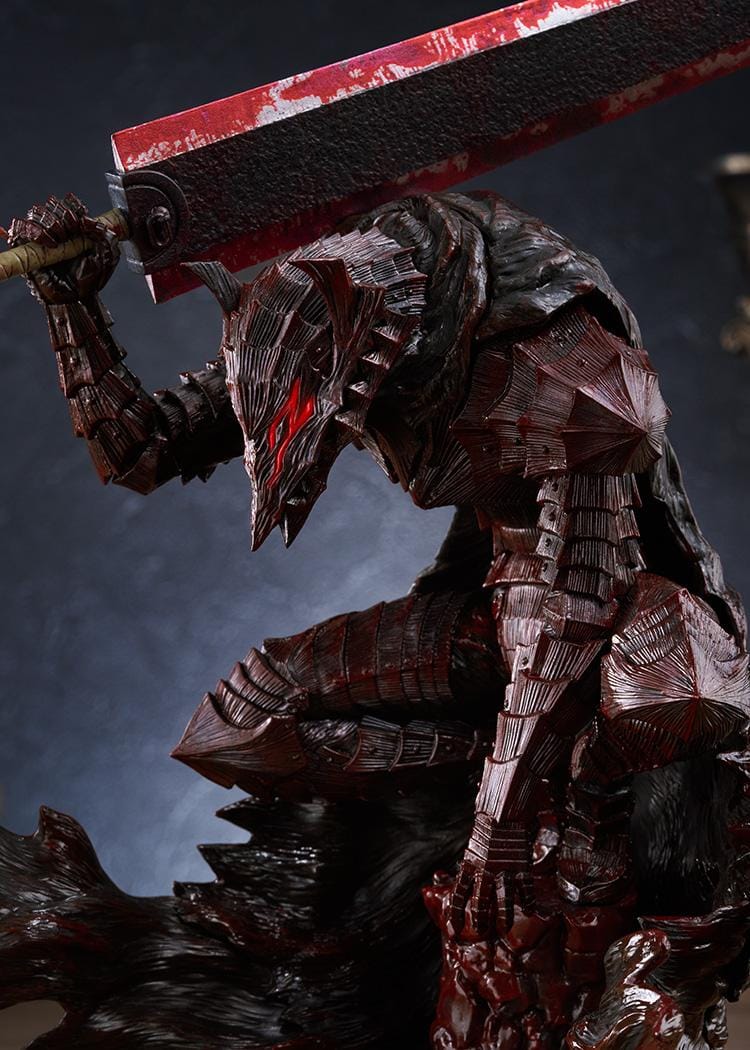 Berserk POP UP PARADE Guts Berserker Armor Bloody Paint Ver. L Size figure wielding the Dragon Slayer sword