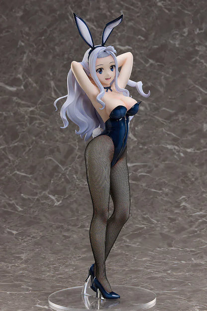 FAIRY TAIL Mirajane Strauss Bunny Ver. 1/4 Scale Figure in navy bunny outfit with silver hair and fishnet stockings