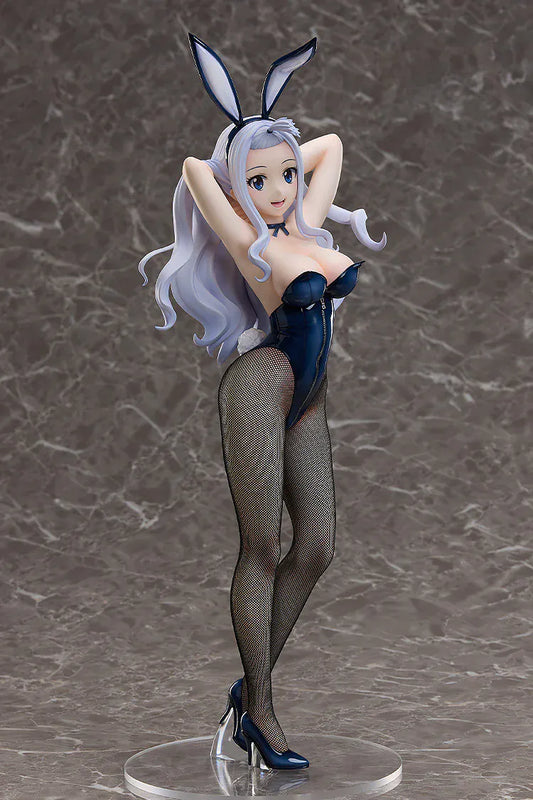 FAIRY TAIL Mirajane Strauss Bunny Ver. 1/4 Scale Figure in navy bunny outfit with silver hair and fishnet stockings