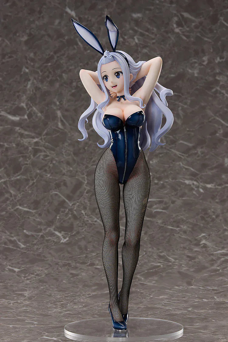 FAIRY TAIL Mirajane Strauss Bunny Ver. 1/4 Scale Figure in navy bunny outfit with silver hair and fishnet stockings