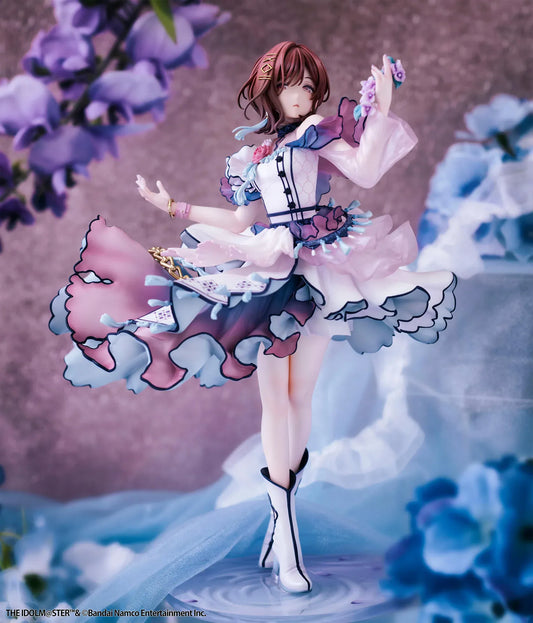 The Idolmaster Shiny Colors Lucrea Madoka Higuchi Merry Figure with pastel idol dress, floral accessories, flowing skirt, and elegant pose