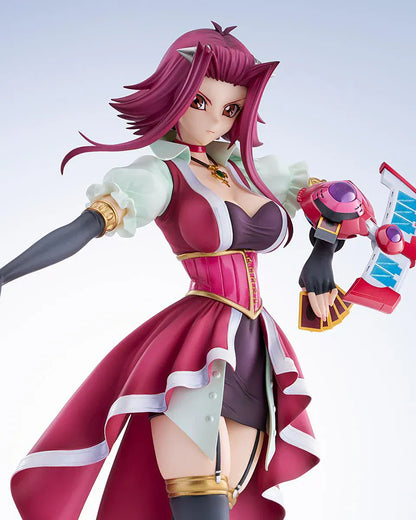 Yu-Gi-Oh! 5D’s Akiza Izinski 1/7 scale anime figure with Duel Disk and flowing costume details