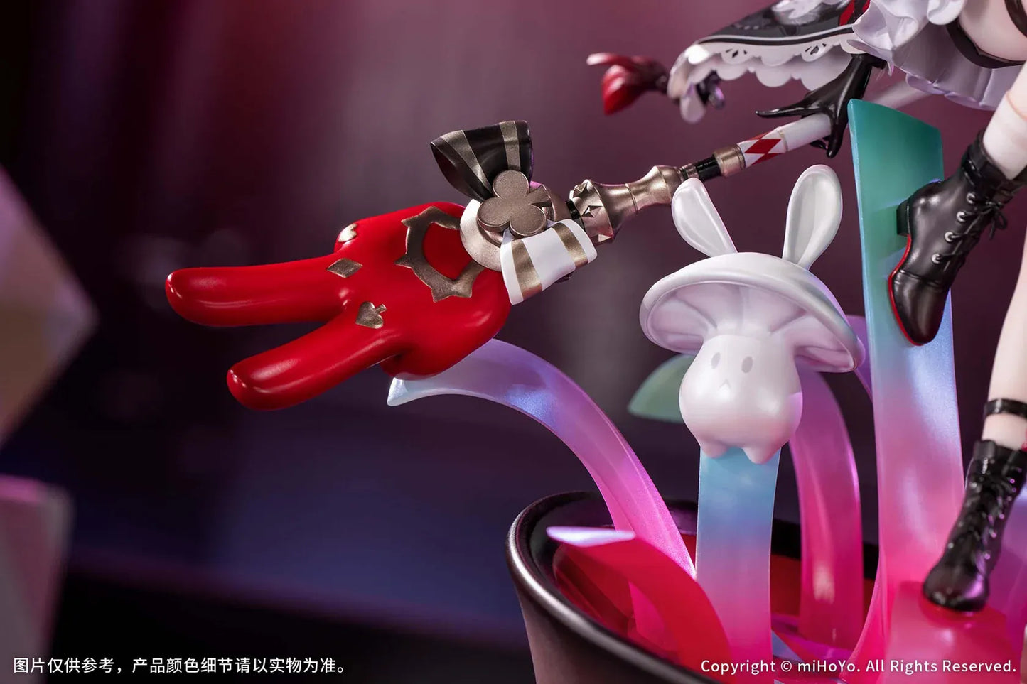 Honkai Star Rail Sparxie Bonus Edition 1/7 Scale Figure with top hat base, rabbit accessories and livestream-inspired backdrop