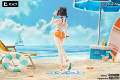 Zenless Zone Zero Limepie Belle Summer Skies 1/8 scale figure featuring Belle in a summer outfit with a bucket hat and orange shorts