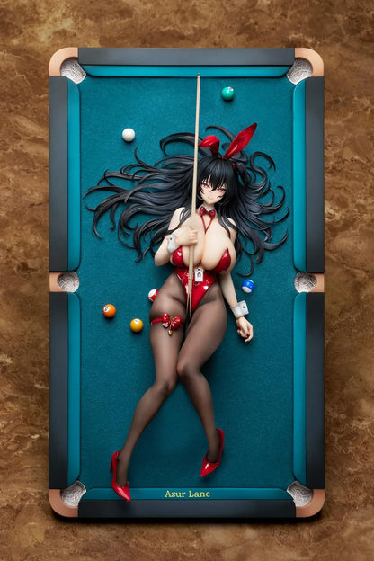 Azur Lane Taihou Fun on the Baize 1/7 scale figure featuring red bunny outfit on billiards table-themed display base