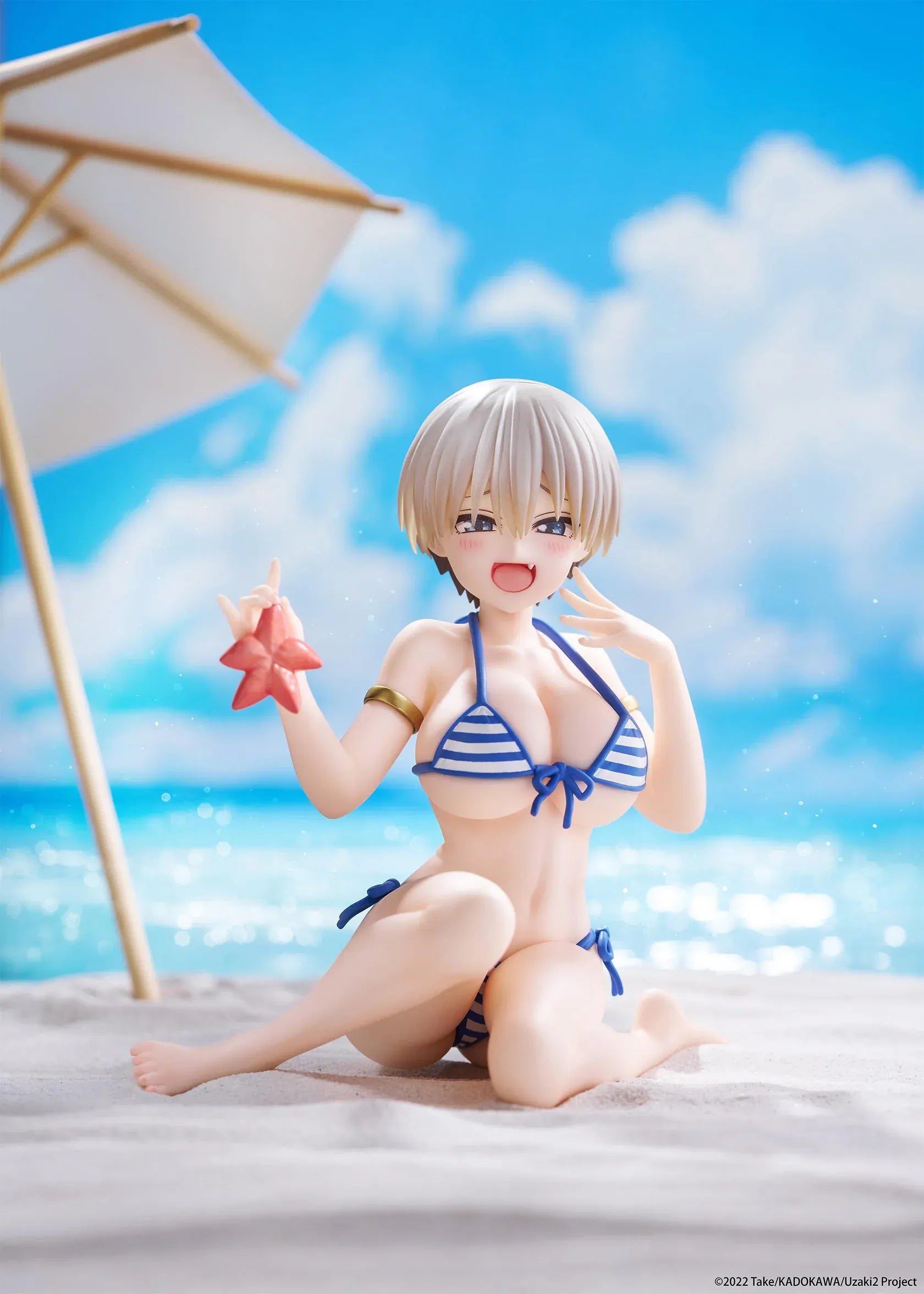Hana Uzaki Swimwear Desktop Cute Figure Uzaki-chan Wants to Hang Out anime bikini figure with starfish