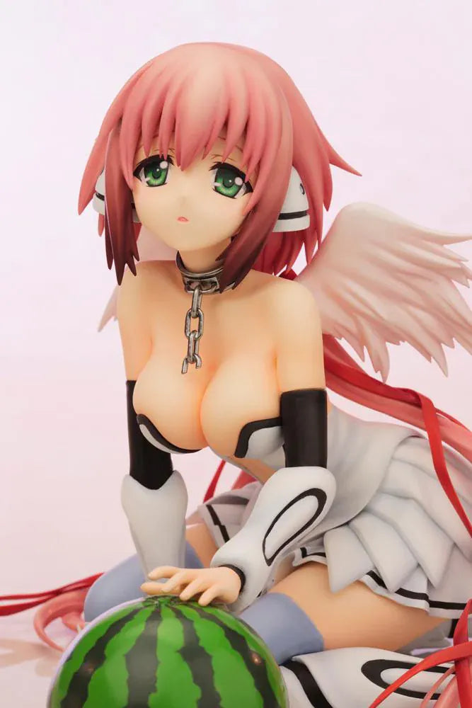 Heaven's Lost Property Final The Movie Eternally My Master Ikaros 1/6 Scale Figure featuring Ikaros seated with pink hair, angel wings, ribbon details, and character-inspired outfit.