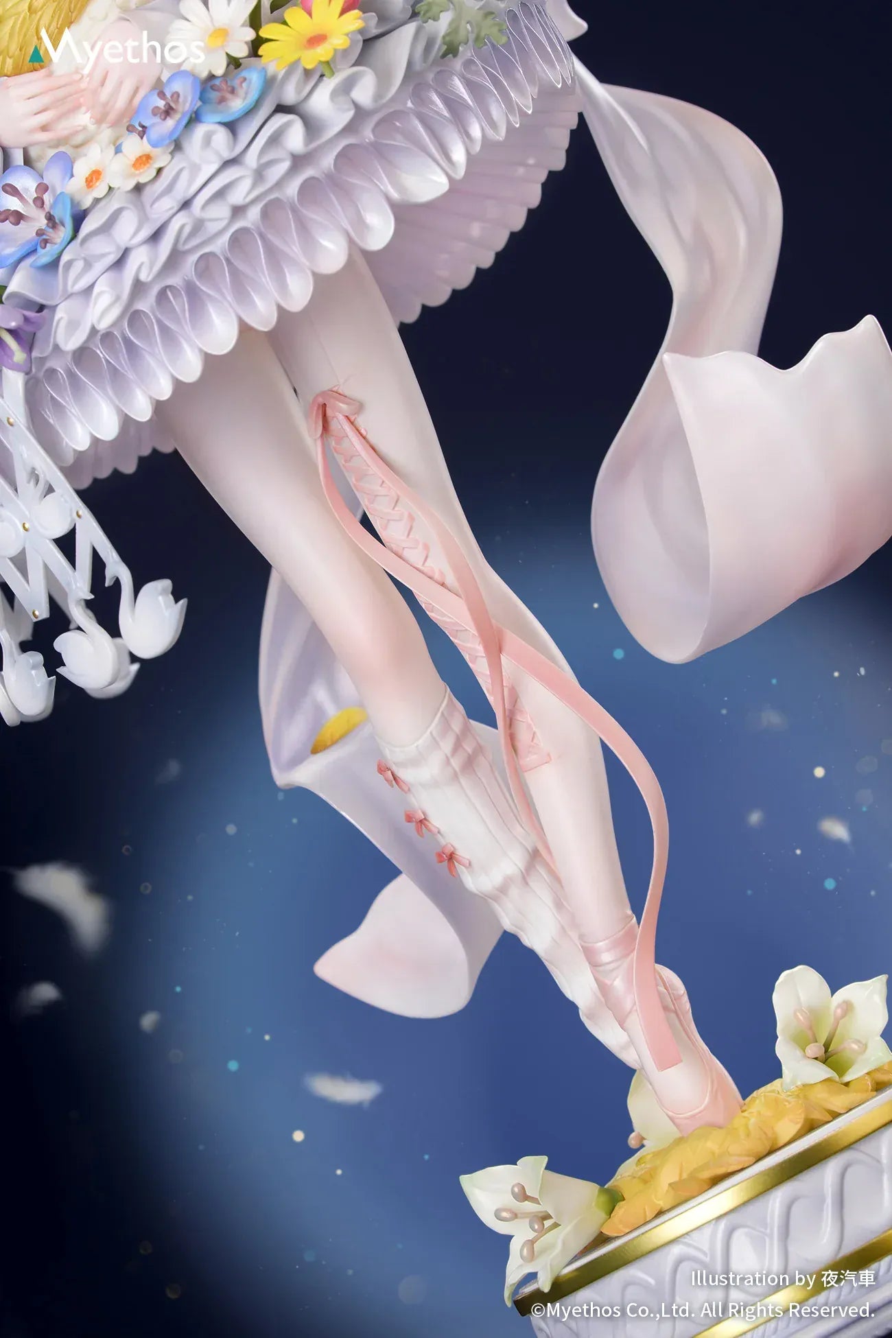 FairyTale Another Swan Lake 1/8 scale figure featuring swan princess with floral base and gold accents.