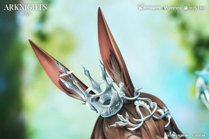 Arknights Amiya Blooms of Time Ver 1/7 scale figure featuring flowing teal dress and ornate crystalline staff.