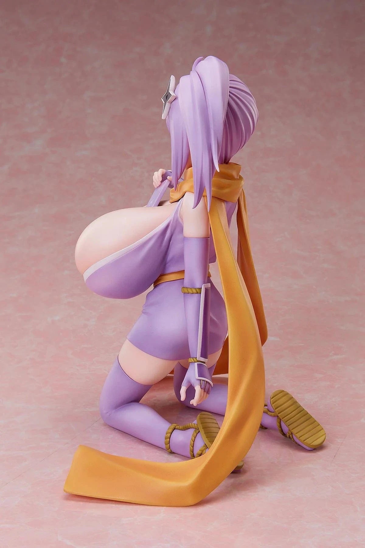 A Ninja and an Assassin Under One Roof Satoko Kusagakure Kyonyuu Ver. 1/4 Scale Figure with purple outfit and orange scarf
