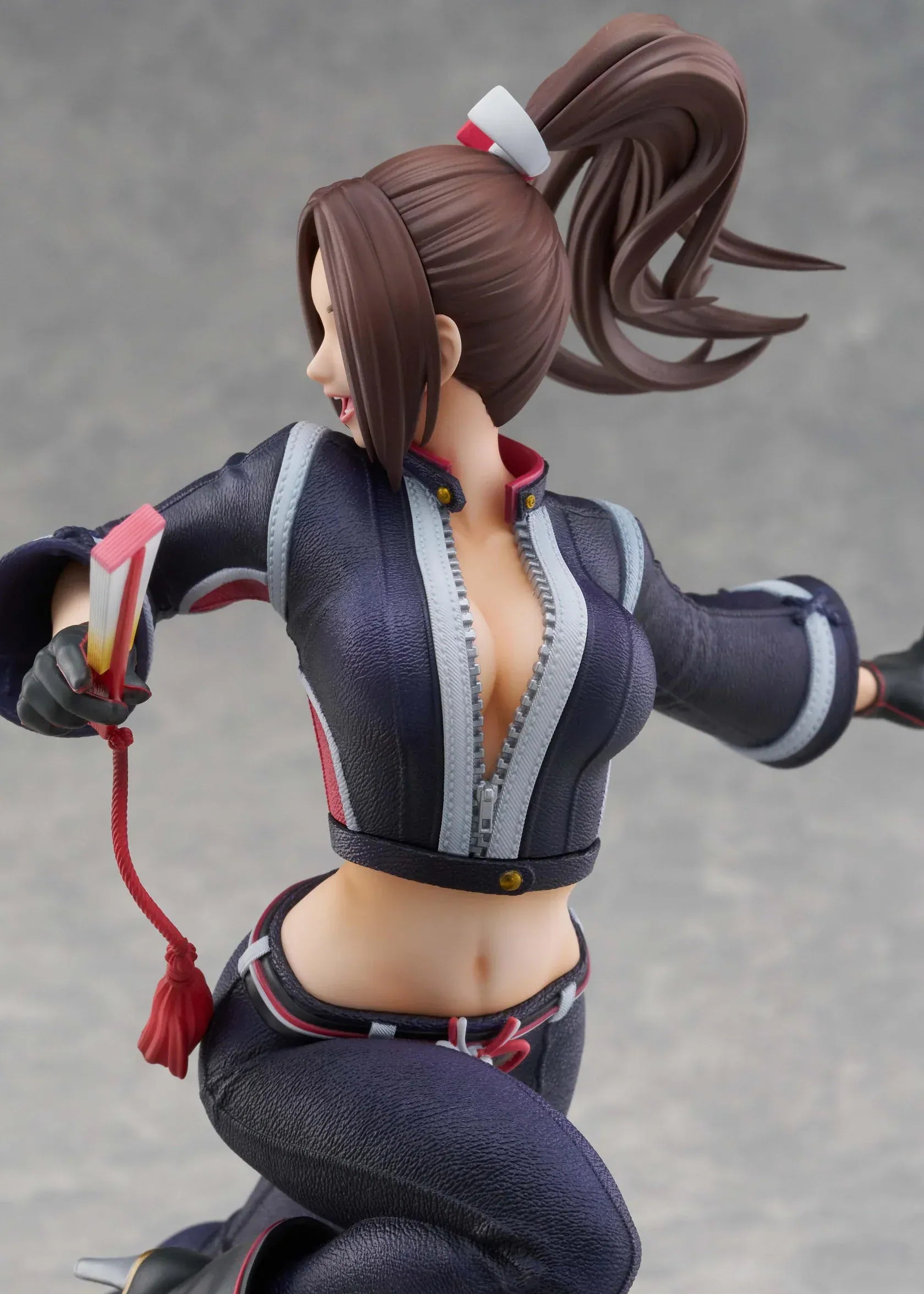 Mai Shiranui City of the Wolves 1/7 scale figure in dynamic action pose with modern ninja outfit