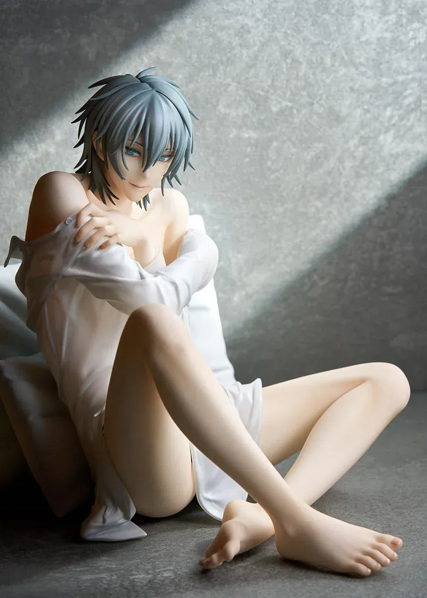 Akira 1/7 scale figure from Togainu no Chi sitting on cushion with relaxed pose and detailed sculpt