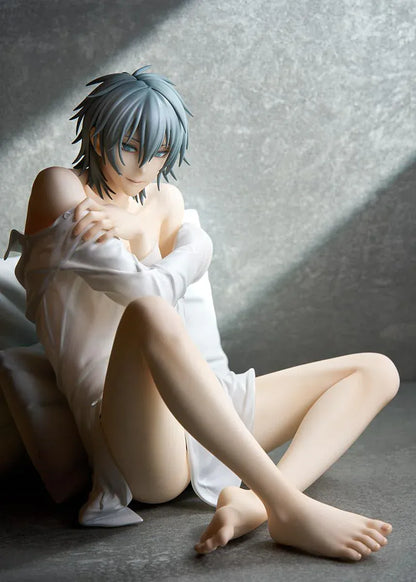 Akira 1/7 scale figure from Togainu no Chi sitting on cushion with relaxed pose and detailed sculpt