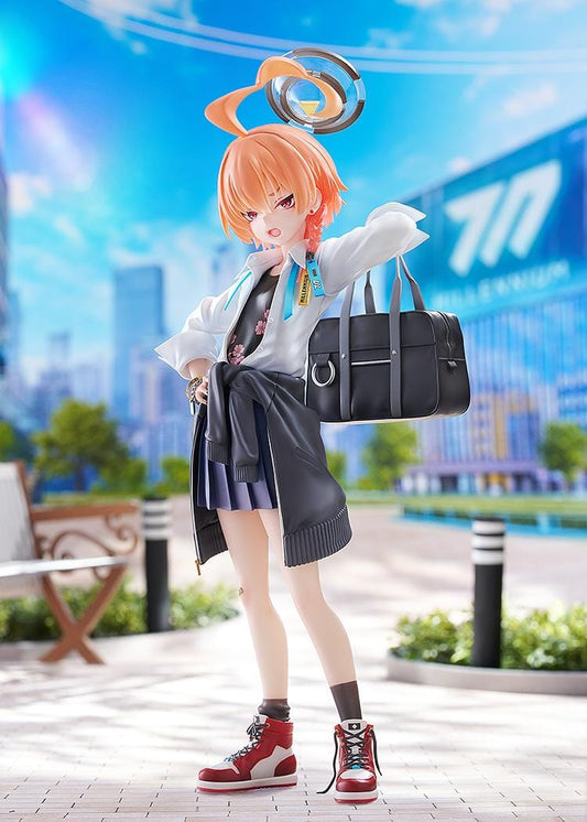 Blue Archive Neru School Ver 1/7 scale figure featuring Millennium school outfit, red sneakers, and confident pose
