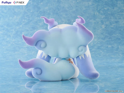 Nijisanji Lunlun 1/2 scale flocked soft vinyl figure featuring pastel colors and bell accessory