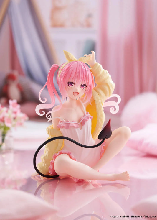 To Love-Ru Darkness Desktop Cute Nana roomwear version figure sitting pose with pink hair