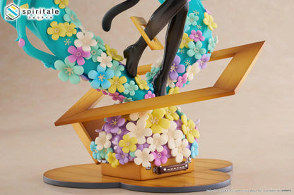 Hatsune Miku x Naoki Saito My Figure Making The Painter Ver 1/7 scale figure holding large paintbrush with floral base