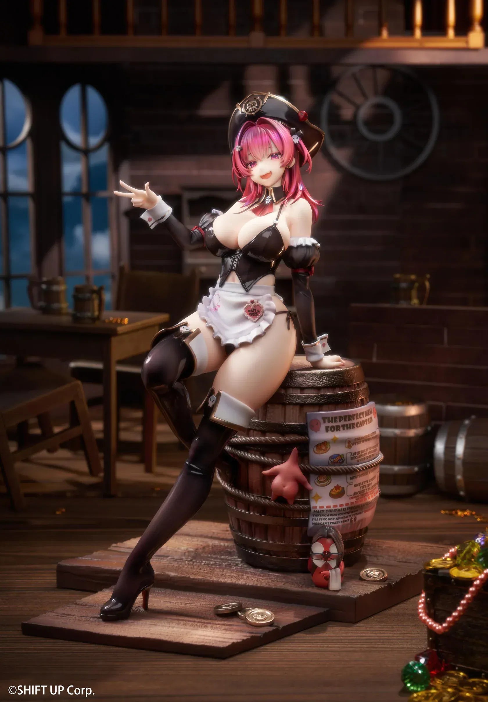 Goddess of Victory Nikke Mast Romantic Maid Deluxe Edition 1/4 scale figure with barrel base