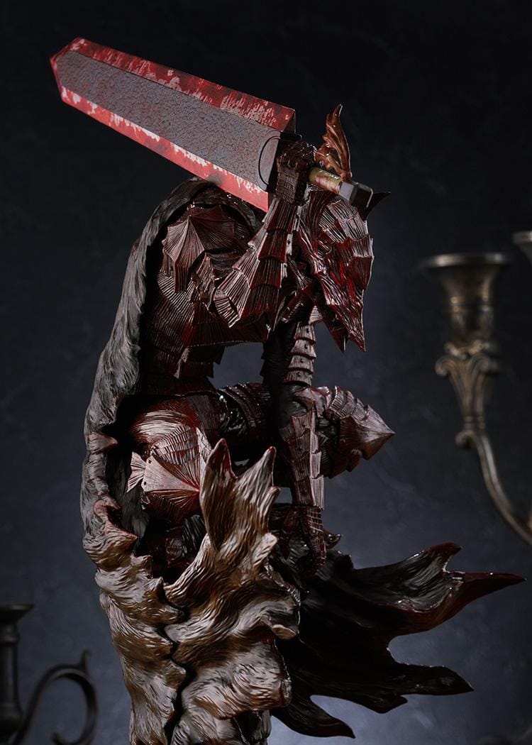 Berserk POP UP PARADE Guts Berserker Armor Bloody Paint Ver. L Size figure wielding the Dragon Slayer sword