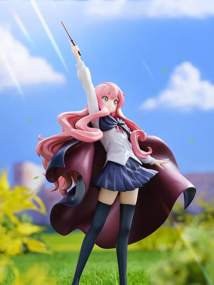 The Familiar of Zero KD Colle Louise 20th Anniversary Figure featuring Louise with pink hair, school uniform, flowing cape, and raised wand