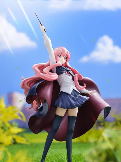 The Familiar of Zero KD Colle Louise 20th Anniversary Figure featuring Louise with pink hair, school uniform, flowing cape, and raised wand